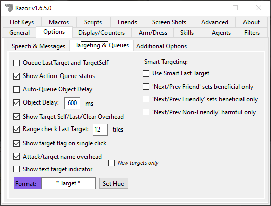 options-targets